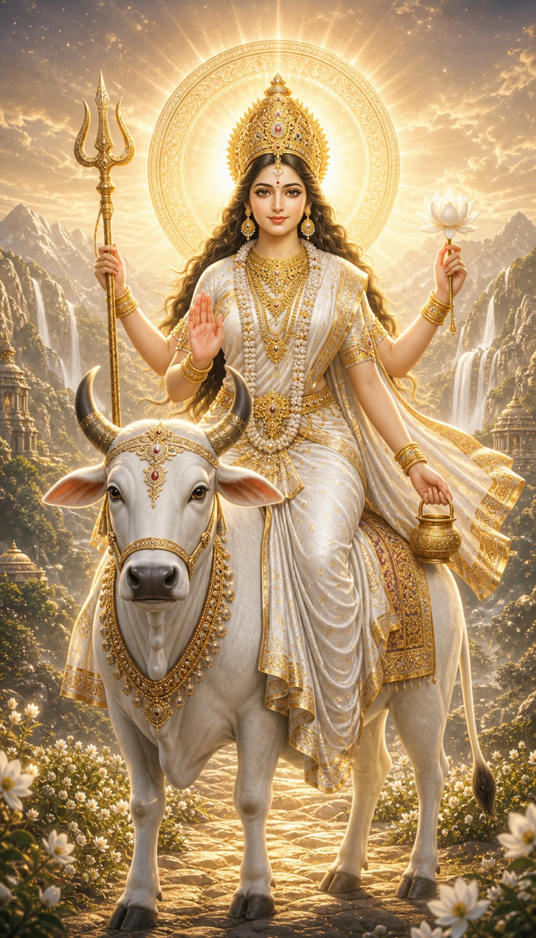 Mahagauri, a Navadurga form of Durga