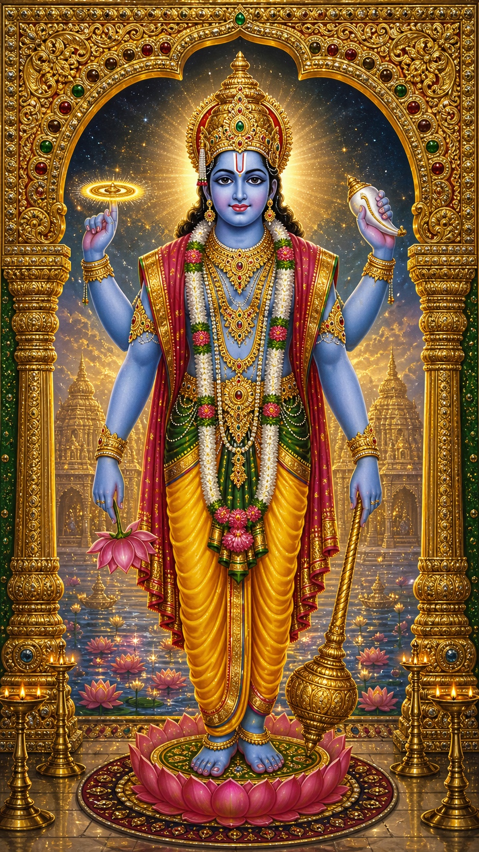 विष्णु, विष्णु दर्शन, हिंदू भगवान चित्र (Vishnu)