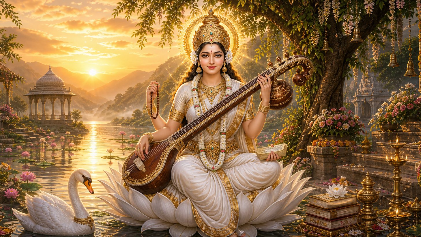 सरस्वती दर्शन, हिंदू भगवान चित्र (Saraswati)