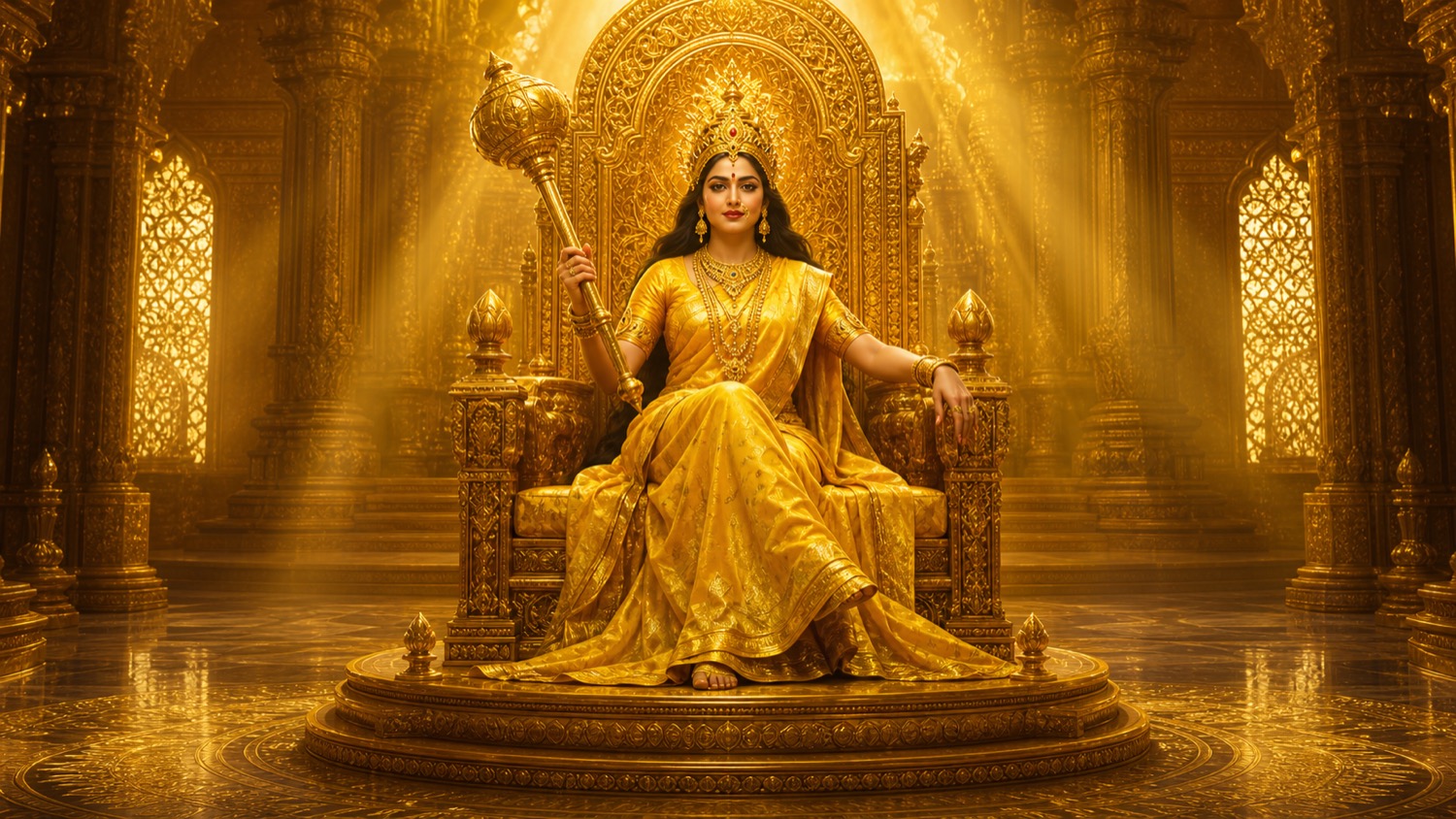 Bagalamukhi, the eighth Mahavidya, the golden goddess who stills opposing forces