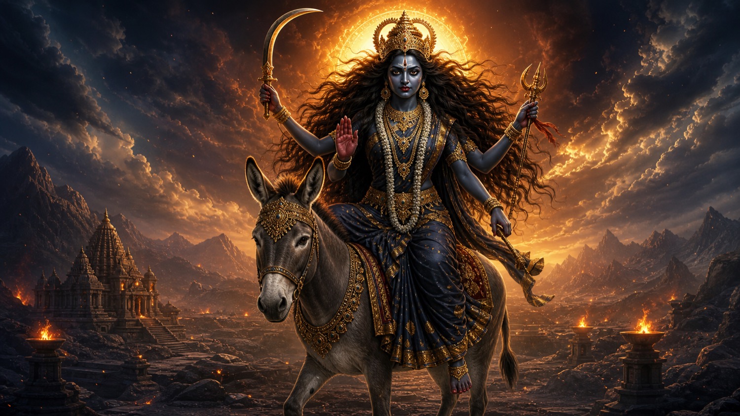 कालरात्रि, माँ दुर्गा का सप्तम नवदुर्गा रूप, निर्भय श्याम रक्षिका