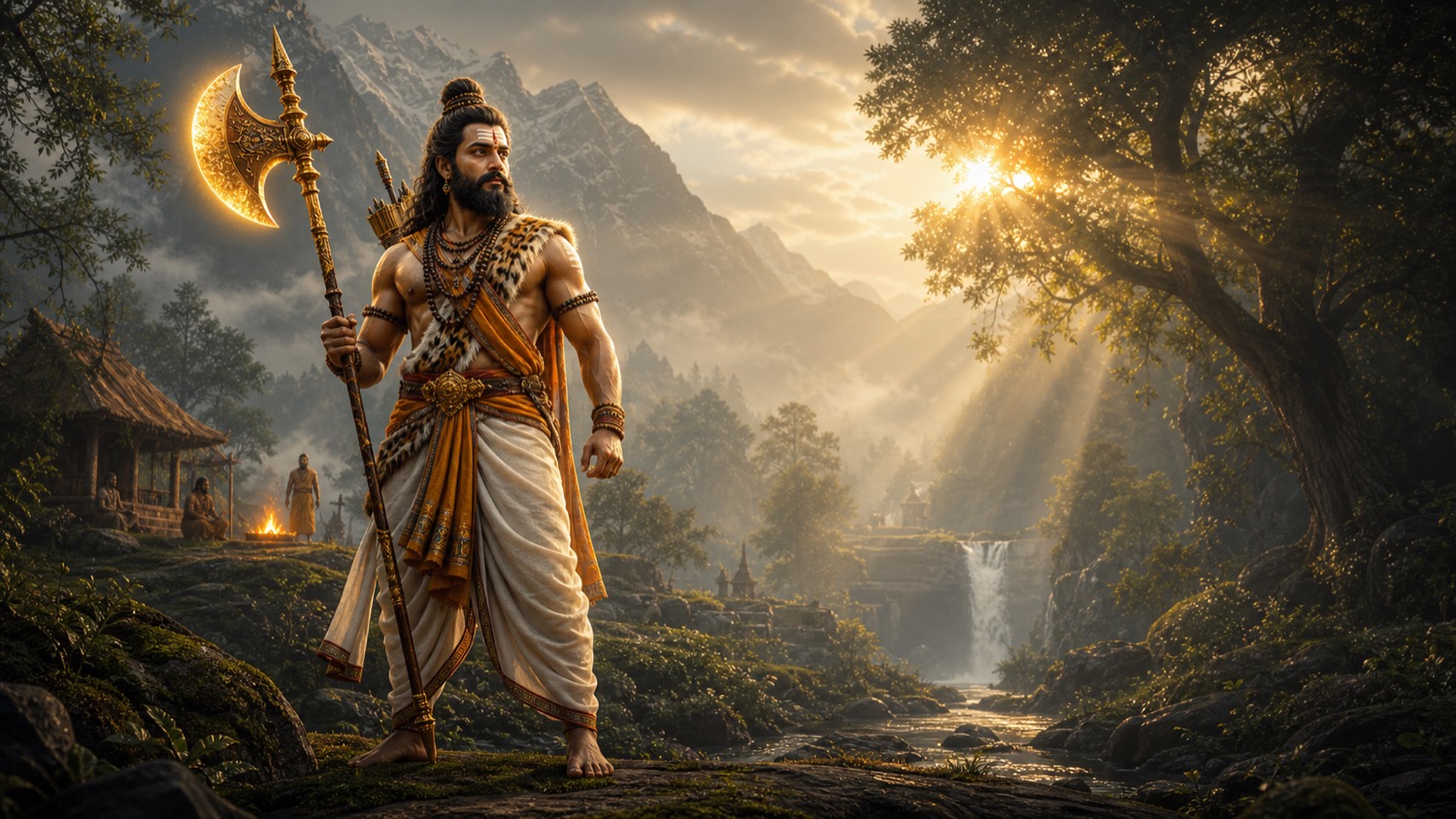 भगवान विष्णु का परशुराम अवतार, दिव्य परशु धारण किए योद्धा-ऋषि