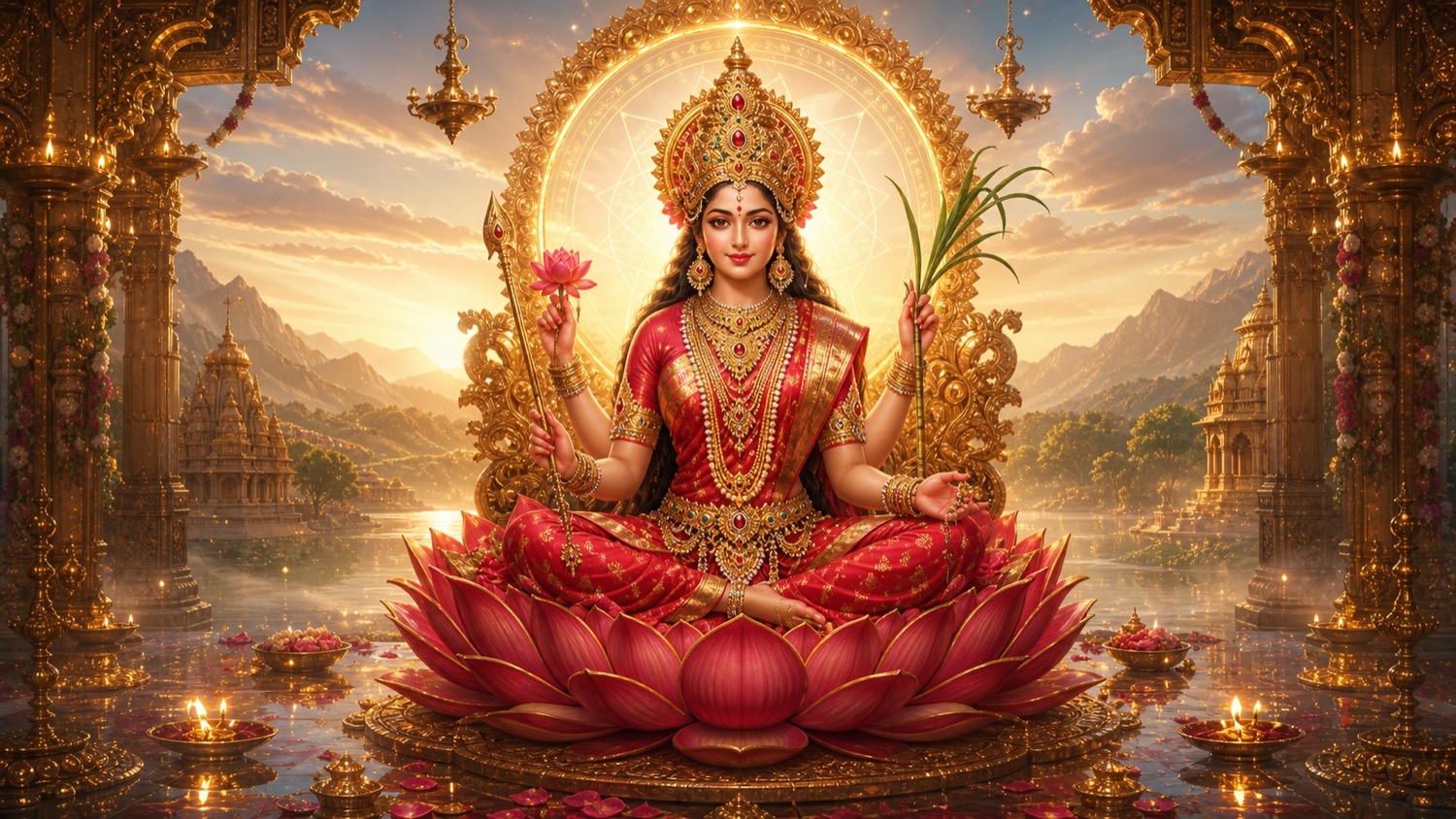 Tripura Sundari, the third Mahavidya, the beautiful goddess of the three worlds