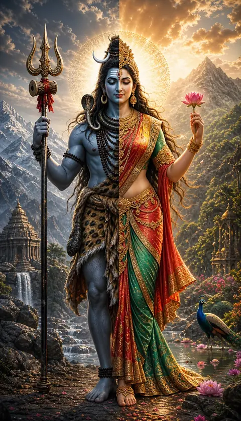 Ardhanarishvara, form of Shiva