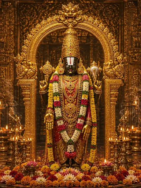 Venkateshwara portrait wallpaper (वेंकटेश्वर)