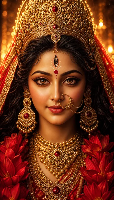 Devi Maa, Devi darshan, Hindu god image (देवी माँ)
