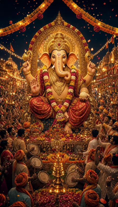 Ganesh Chaturthi, Ganesha darshan, Hindu god image (गणेश चतुर्थी)