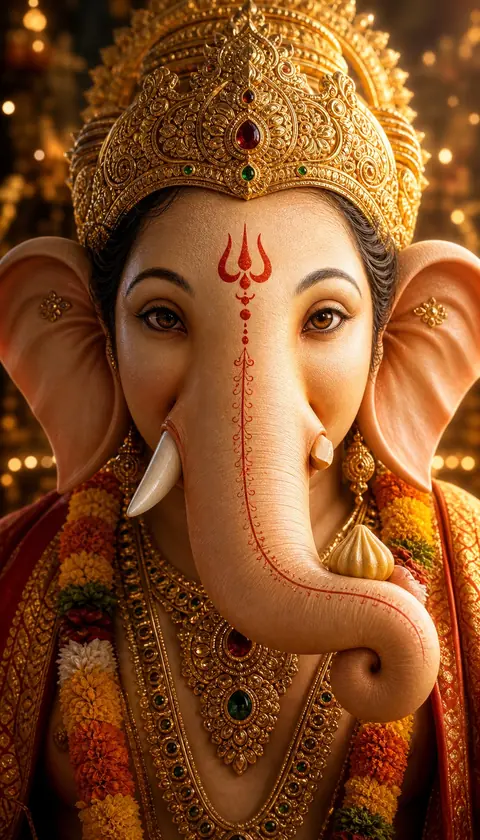 Gajanan, Ganesha darshan, Hindu god image (गजानन)