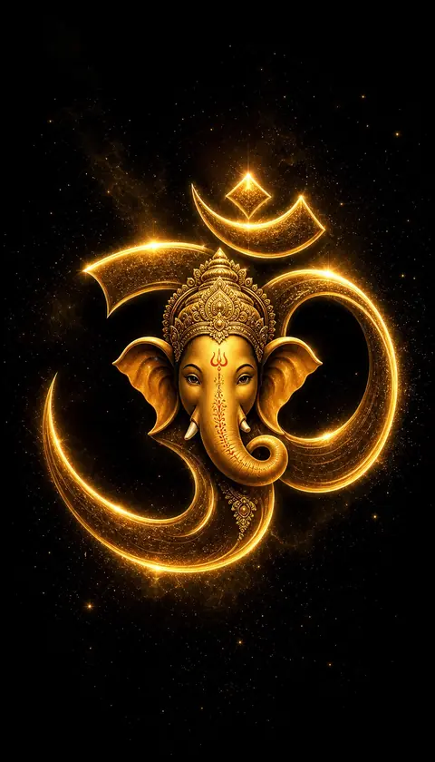 Omkara, Ganesha darshan, Hindu god image (ॐकार)