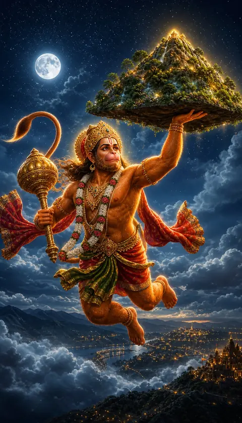 Sanjeevani, Hanuman darshan, Hindu god image (संजीवनी)