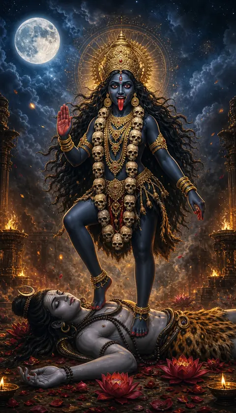 Maa Kali, Devi darshan, Hindu god image (माँ काली)