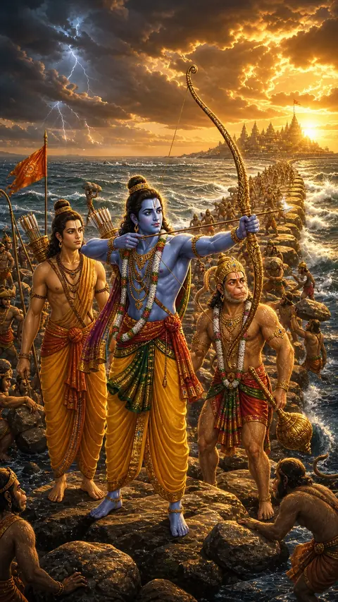Ram Setu, Shri Ram darshan, Hindu god image (राम सेतु)