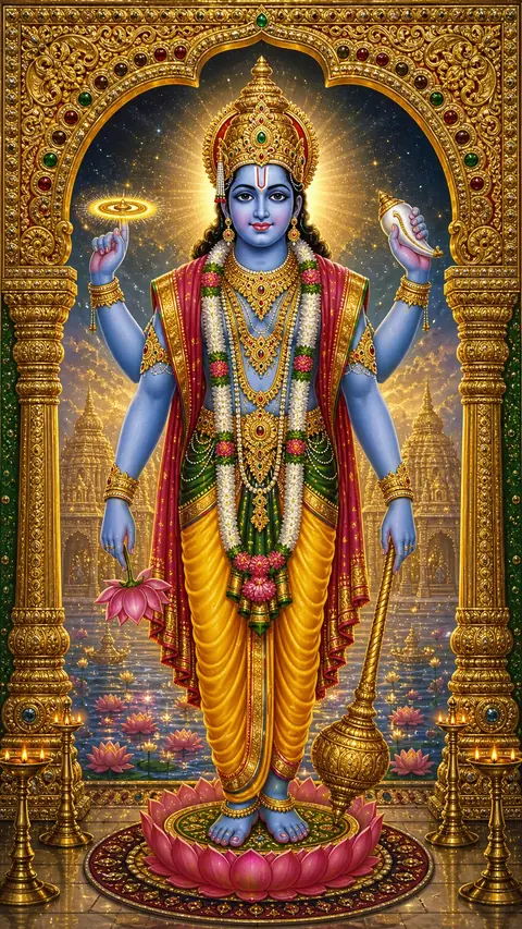 Vishnu, Vishnu darshan, Hindu god image (विष्णु)