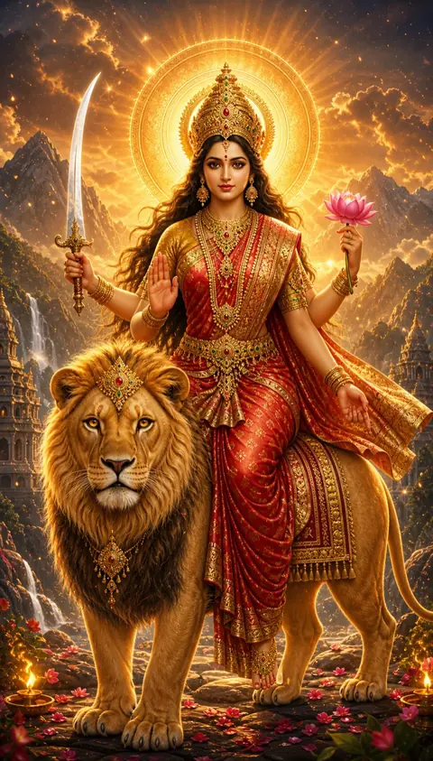 Katyayani, a Navadurga form of Durga