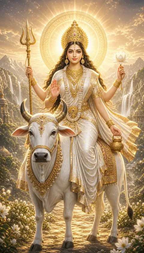 Mahagauri, a Navadurga form of Durga