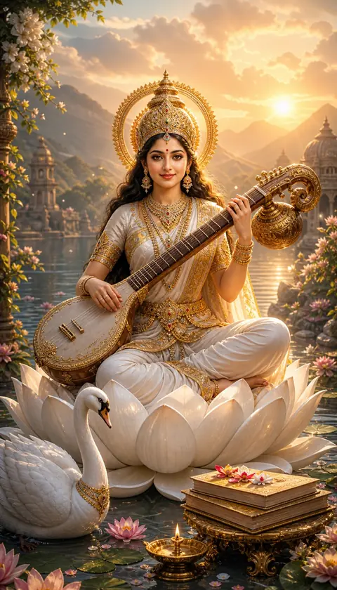 Saraswati, form of the Goddess Devi