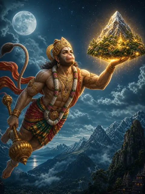 Hanuman and the Sanjeevani