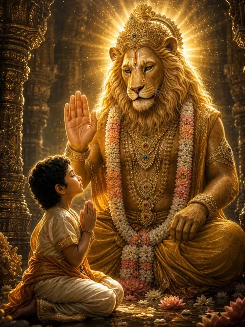 Prahlad and Narasimha
